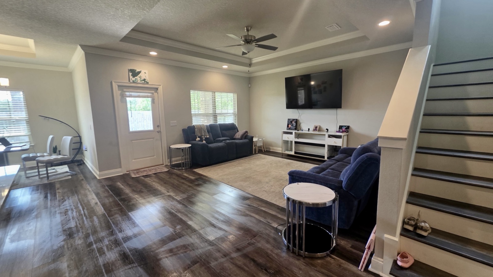 Living room reset and tidied — after cleaning